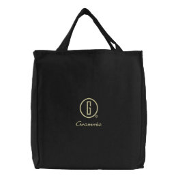 Grammie's Embroidered Tote Bag