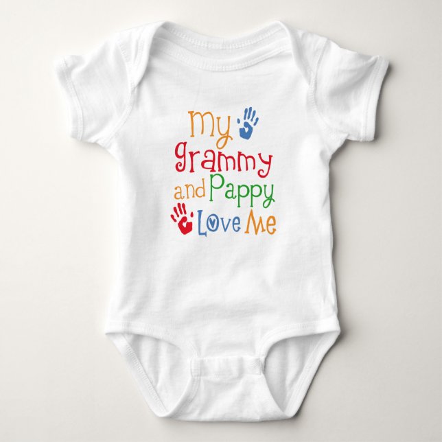 Grammy and Pappy Love Me Tshirt (Front)