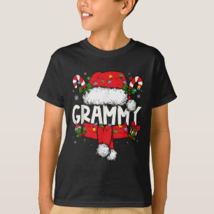 Grammy Christmas Pajama Santa Claus Family Matchin T-Shirt
