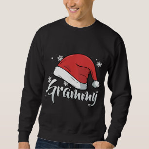 Grammy Christmas Santa Grandma Matching Family Paj Sweatshirt