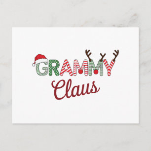 Grammy Claus Christmas Grandma Gift Xmas  Postcard