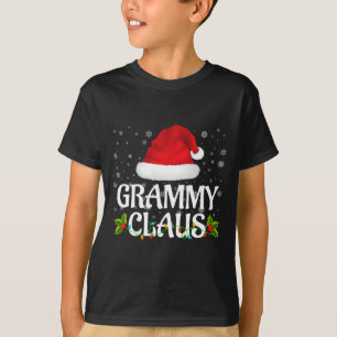 Grammy Claus Christmas Lights Santa Pajama Family  T-Shirt
