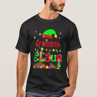Grammy Claus Funny Christmas Elf Lover Matching Fa T-Shirt