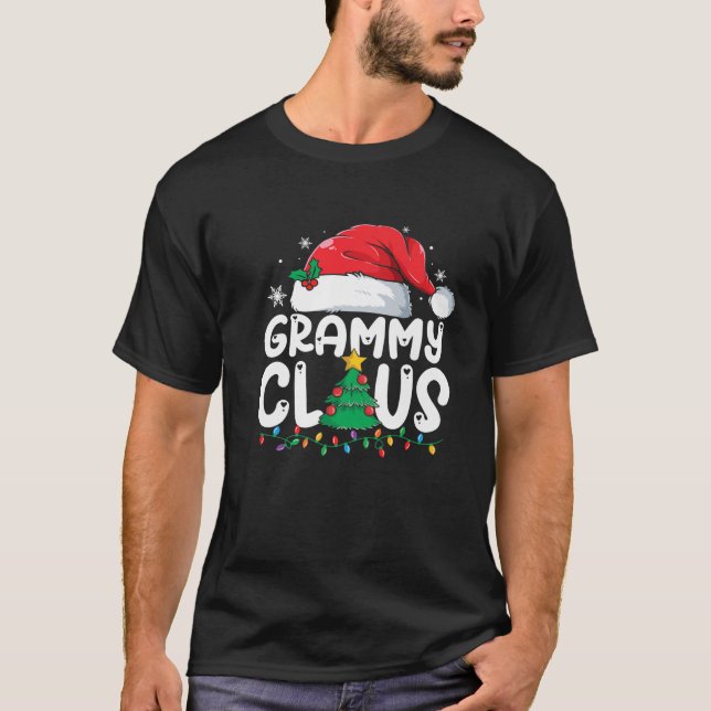 Grammy Claus Matching Group Xmas Family Christmas T-Shirt (Front)