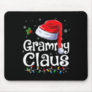 Grammy Claus Xmas Santa Matching Family Christmas  Mouse Pad