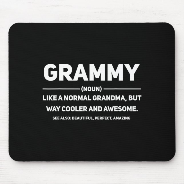 Grammy Definition First Time Grammy Promoted To Gr Mouse Pad (Front)