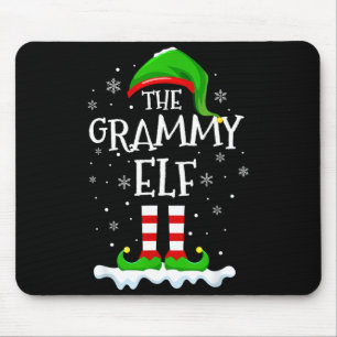 Grammy Elf Squad Xmas Family Matching Group Christ Mouse Pad