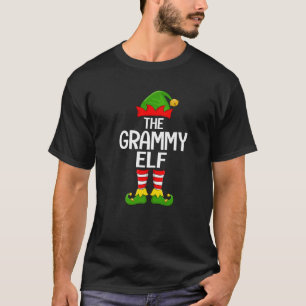 Grammy Elf Xmas Matching Family Elf Squad Christma T-Shirt