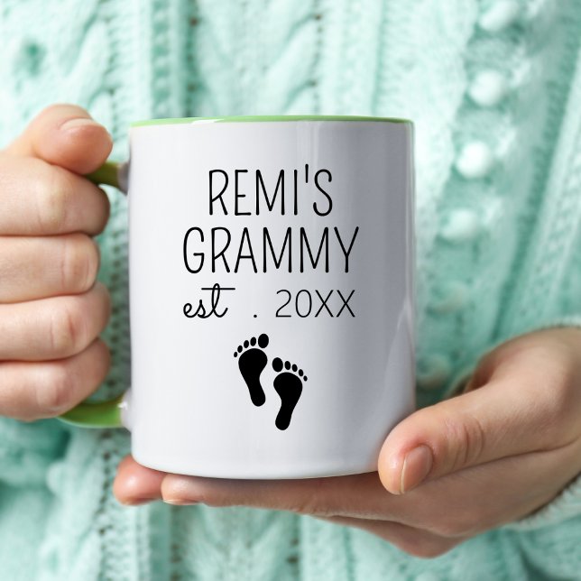 Grammy Est 2024 Promoted To Grandma Nana Gigi  Mug (Creator Uploaded)