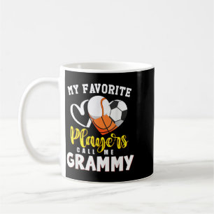 Grammy Favourite Baseball Soccer Basball Players Coffee Mug