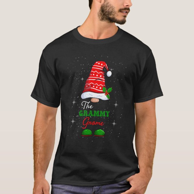Grammy Gnome Family Matching Christmas  Pajama T-Shirt (Front)