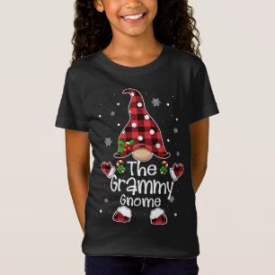 Grammy Gnome Red Plaid Matching Family Christmas P T-Shirt