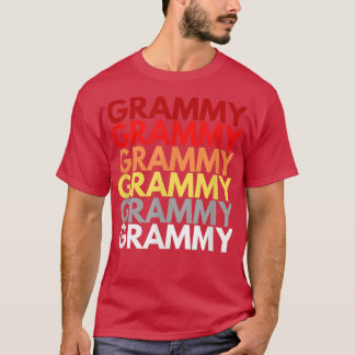 Grammy Grandmother in English Colorful Name for Gr T-Shirt