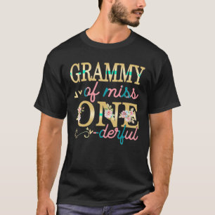 Grammy Of Little Miss Onederful 1st Birthday Famil T-Shirt
