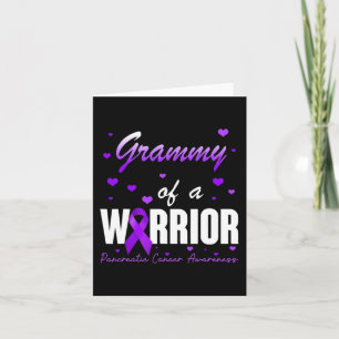 Grammy Of Pancreatic Cancer Warrior Ribbon Support Card