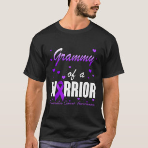 Grammy Of Pancreatic Cancer Warrior Ribbon Support T-Shirt