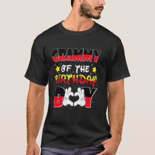 Grammy Of The Birthday Boy Family Matching Grandma T-Shirt