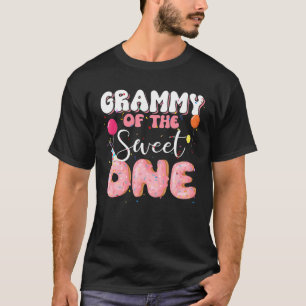 Grammy Of The Birthday One Doughnut 1St Family B-D T-Shirt