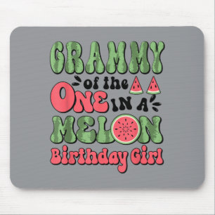 Grammy Of The Cute 1st Birthday Watermelon Mouse Pad