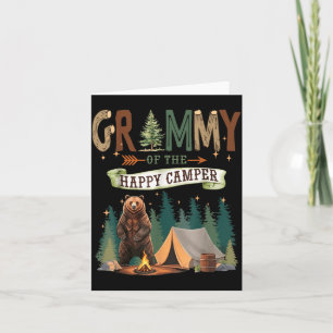 Grammy Of The Happy Camper First Birthday Camping Card