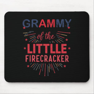 Grammy Of The Little Firecracker 4th Of July Birth Mouse Pad
