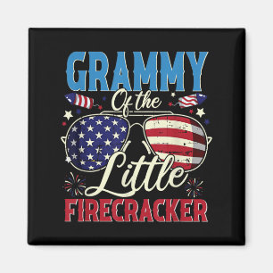 Grammy of The Little Firecracker Fourth of July Magnet