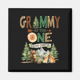 Grammy of the one happy camper 1st birthday magnet