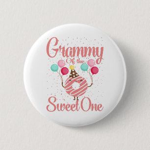 Grammy Of The Sweet One Family Matching 1st 6 Cm Round Badge