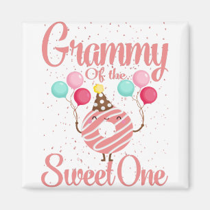 Grammy Of The Sweet One Family Matching 1st Magnet