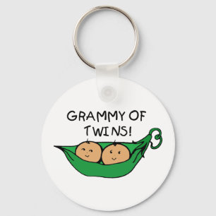  Grammy of Twins Pod Key Ring