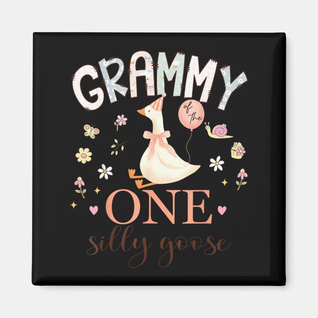 Grammy One Silly Goose 1st Graphic Art Magnet (Front)