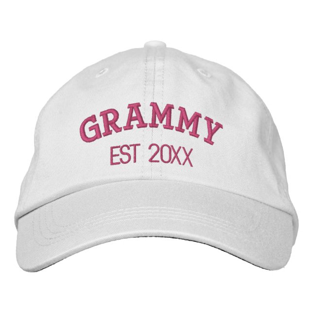 Grammy Personalised Grandmother Gift Custom Text Embroidered Hat (Front)