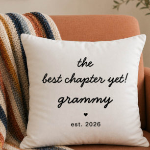 Grammy Pillow Gift Best Chapter Yet