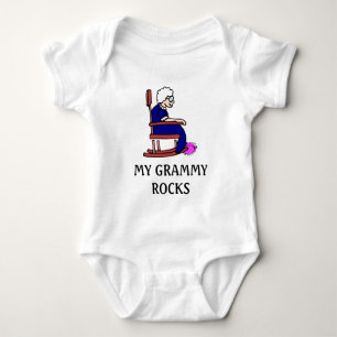 grammy rocks, MY GRAMMY ROCKS Baby Bodysuit
