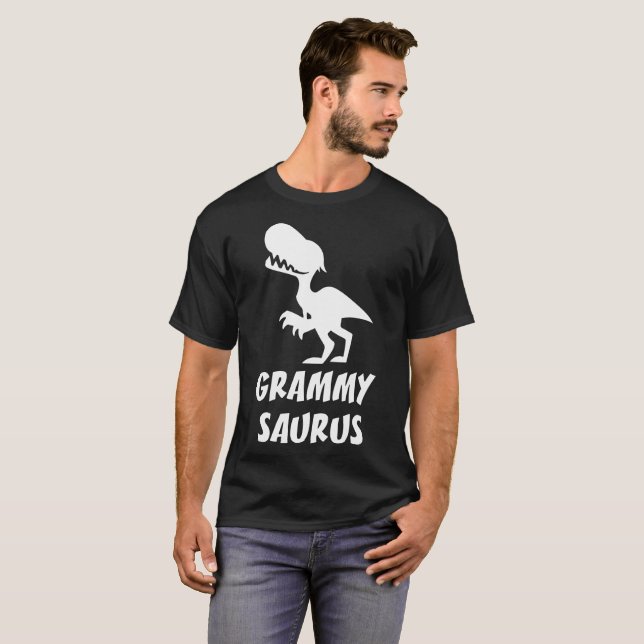 grammy saurus girlfriend t-shirts (Front Full)
