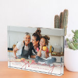 Grammy Script Overlay | We Love You Photo Block<br><div class="desc">This simple and sweet photo block says "We Love you Grammy" in trendy, modern typefaces with a charming heart and a spot for names. Minimal one photo template of your favorite photo of grandma and her grandchild or grandchildren for a gift anyone would love. Perfect for Mother's Day, her birthday...</div>