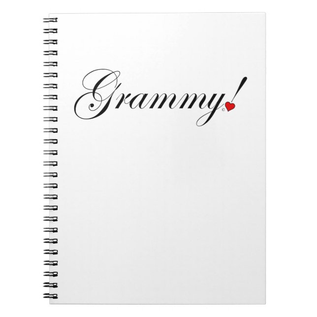 Grammy! Spiral Notebook (Front)