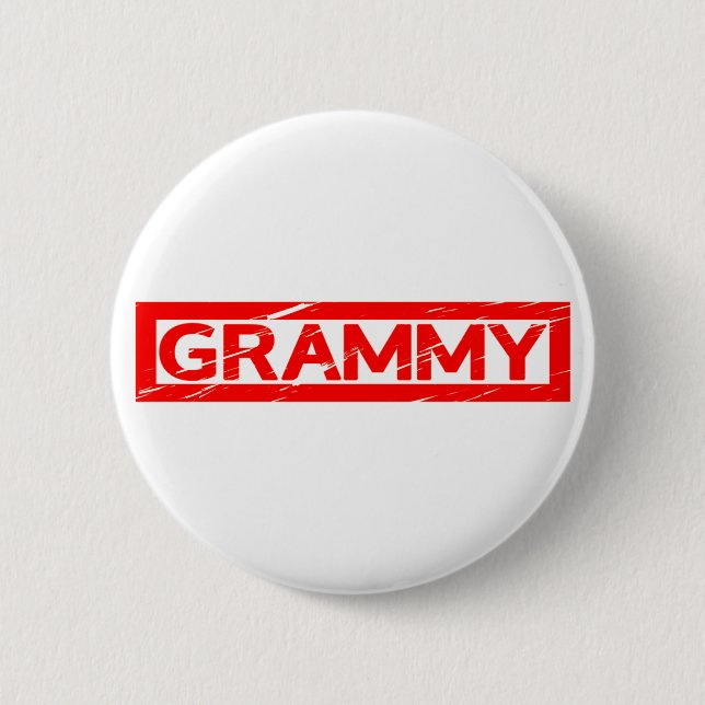 Grammy Stamp 6 Cm Round Badge (Front)