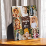 Grammy We Love You Heart Wood Photo Collage Plaque<br><div class="desc">The Grammy We Love You Heart Modern Photo Collage Plaque is a touching and personalised gift that showcases your love for your grandmother. This beautifully designed plaque features a heart-shaped photo collage, allowing you to add your favourite family pictures in a modern and stylish layout. The heartfelt "We Love You,...</div>