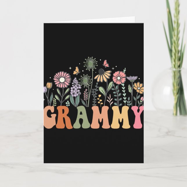 Grammy Wildflower Floral Birthday Baby Shower New  Card (Front)