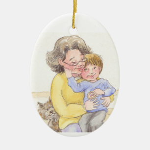 Grammy's Boy Ceramic Tree Decoration