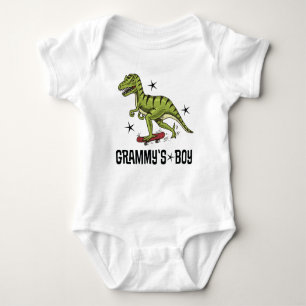 Grammys Boy Grandson Dinosaur Baby Bodysuit