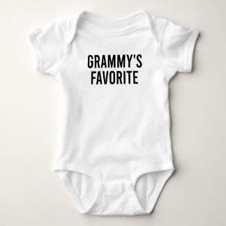 Grammy's Favorite Funny Baby Grandmother Quote Baby Bodysuit