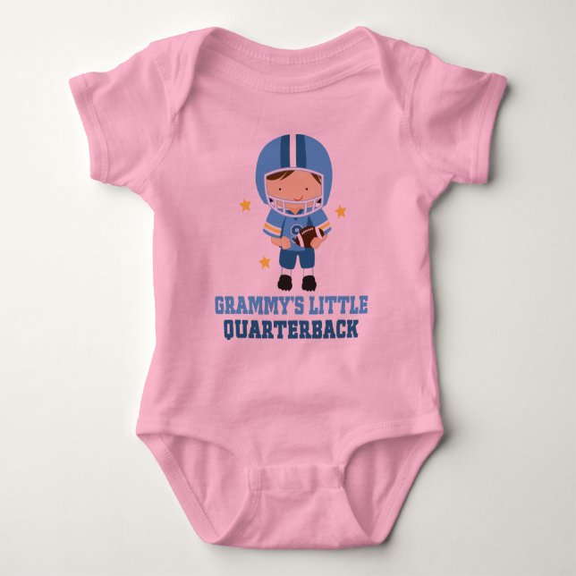 Grammys Little Quarterback Baby Bodysuit (Front)