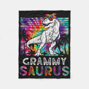 Grammysaurus Dinosaur Grammy Saurus Family Matchin Fleece Blanket