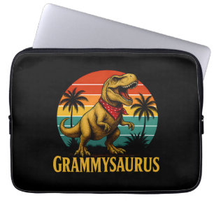 Grammysaurus T Rex Dinosaur Grammy Mothers Day Laptop Sleeve