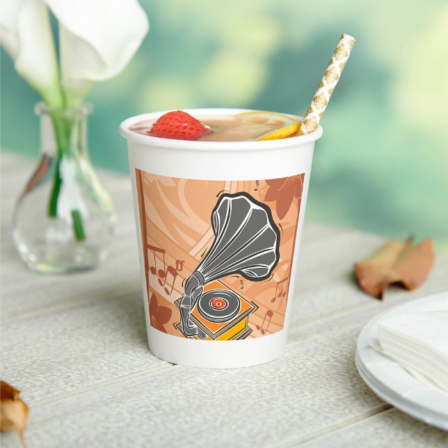 Gramophone Paper Cups (Creator Uploaded)