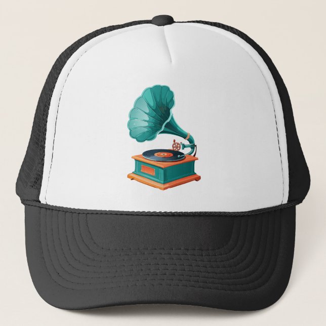 Gramophone Trucker Hat (Front)