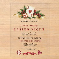 Gramorous Christmas Red Gold Green Casino Night