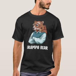 Grampa Bear And Baby Bear  Grandfather Grandchild T-Shirt